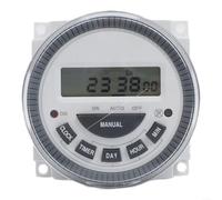 7 Day Digital Timer Switch TM619 Programmable Time Controller with LCD Display for Home Security 16A(220V)