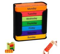 7-Day Medication Organizer - for Effortless Health Management, Pill Organizer Travel Case, Waterproof Medication Organizer 4 Times A Day, Am/Pm Pill Case with Easy-Open Lids(#d)