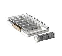 7 Day Pill Box | Daily Pill Organizer 3 Times a Day - Weekly Pill Dispenser Portable Travel Pill Box with 7 Separate Pills Containers for Pills Fish Oil