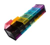 7 Day Pill Box Organiser 7-Day AM/PM Pill Case with XXL Compartment - The Weekly Pill Organizer for Fish Oils, Vitamins & Supplements