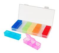 7 Day Pill Box, Weekly Medicine Organiser, Portable Tablet Case, Customisable Supplement Box, Medicine Dispenser, Kitchen Organiser, Travel Tablet Holder, Medication Accessories - by TRIXES