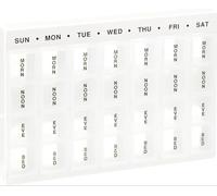 7 Day Pill Box, Weekly Pill Organizer with 28 Compartments - AM/PM Medication Dispenser, Tablet & Vitamin Storage Case for Travel and Home Use (Morning, Noon, Evening, Bed) (25)