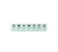 Aidapt Weekly Pill Box - Clear/White