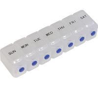 7 Day Pill Dispenser Tablet Box Organiser 1 Compartment per Day for those who take many Tablets on a Daily Basis Easy Medication Management and Organisation Easy Push Button Open Perfect for Travel