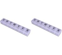 7 Day Pill Dispenser Tablet Box Organiser. 1 Compartment per Day. for Those who take Many Tablets on a Daily Basis. Easy Medication Management & Organisation. Easy to Open. Perfect for Travel