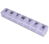 Aidapt Weekly Pill Box - Clear/White