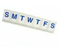 7 Day Pill Dispenser Tablet Box Organizer. 1 Compartment per Day. for those who take many Tablets on a Daily Basis. Easy Medication Management. Easy to Open. Perfect for Travel (Single White Pill Box)