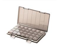 7-Day Pill Organiser, Weekly, 3/4 Times a Day, Medicine Tablet Capsule Vitamin Dossett Supplements Organizer Box, Lightweight Sturdy Compact Compartments Case for Home, Office, Travel, On-the-Go Use