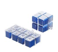 7 Day Pill Organiser with Lanyard, Portable Large Capacity 8 Compartment Moisture-Proof Sealed Weekly Medicine Box, Travel Pill Holder for Pills, Vitamins, Tablets (Blue)