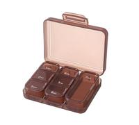 7-Day Pill Organizer - Portable Weekly Pill Organizer - Sealed Travel Pills Box with Partition Design to Prevent Odors from Mixing Suitable for Leisure, Business, Travel, Fitness, and Office