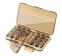 7 Day Pill Organizer - Transparent Medicine Box, Portable Pill Dispenser | Modern Design Travel Home Supplement Case by Creatives for Management