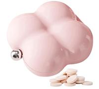 7 Day Pill Organizer Travel Size, Cute White Pill Case with 7 Compartments, Portable Medicine Box for Daily Use Style 2 Cute Organizer Travel Cases Organizers Day Case Box Compact Medicin