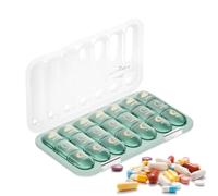 7 Day Pill Organizer - Weekly Supplement Planner, 3 Times Daily Case | BPA Free Material Secure Lock Compartments for Managing Medication Routine, Seniors,Travelers, Caregivers & Home