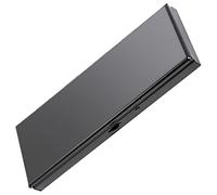 7 Day Pretty Mini Metal Pill Organizer Metal Manufacturing Inside The Makeup Mirror Sleek Look Easy to Carry Fashionable Texture Plating Gun Black More Exquisite (Gun Black)