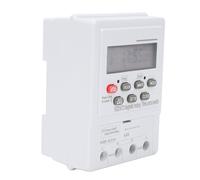 7 Day Programmable Timer Switch, LCD Electronic Relay Timer, Microcomputer Automatic Digital Timer for Home Appliance DIN Rail Mount AC 220 V 63A