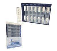 7 Day Weekly Jumbo XL Morning/Afternoon/Evening/Bed REUSEABLE Secure Pill Tablet Box CASE Holder Organiser (MS02566)