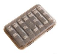 7 Day Weekly Pill Organizer Featuring 21 Compartments for AM PM Medication Distribution and Easy to Carry Form Factor (C)