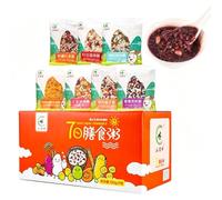 7-Day Whole Grain Porridge Gift Set, 7 Individual 100g Packets, Blended With 28 Varied Natural Ingredients, Simple Stove & Rice Cooker Cooking For Daily Home Meals