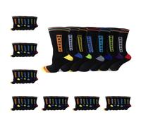 (7 days ) 12 Pack Mens Smart Breathable Socks Casual Multicolour Cotton Rich Designer Men Socks