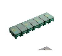 7 Days A Week 14 Compartments Pill Box Multifunctional Removable Random Combination Sealed Pill Organizer(Green,14pcs)