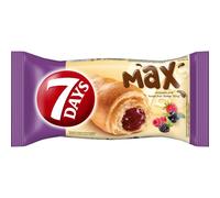 7 Days Croissant 80g Pack of 10 | Soft & Fluffy Filled Croissant Snack | Ready-to-Eat Breakfast & On-the-Go Bakery Treat | Vanilla Forest Fruit