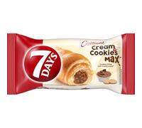 7 Days Croissant 80g Pack of 10 | Soft & Fluffy Filled Croissant Snack | Ready-to-Eat Breakfast & On-the-Go Bakery Treat | Cream Cookies Hazelnut