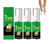 7 Days Feet Callus Remover, Foot Ginger Nourishing Spray, Fast-Acting Formula, Gentle for All Skin Types, Removes Dead Skin, Dry Rough Feet & Cracked Heels, 20ml (3Pcs)