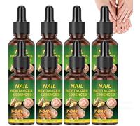 7 Days Ginger Nail Repair Serum, Extra Strong Nail Strengthener for Weak Brittle Nails, Plant Formulas Nails Growth Support Oil, Cuticle Care Hydrating Solution, Broken Natural Nailed Essences (8PCS)