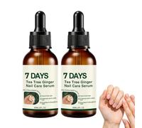 7 Days Ginger & Tea Tree Nail Liquid Care, Growth Serum & Strengthener for Toenails & Fingernails, Cuticle Care Oil for Broken Nails Strengthener, 7 Days Tea Tree Ginger Nail Treatment. (2PCS)