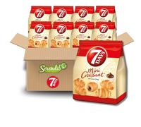 7 Days Mini Croissants 185g | Premium croissant dough with creamy fillings | The perfect pantry snack | (8 Pack, Chocolate Filled Mini Croissants)