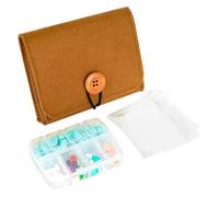 7 Days Mini Travel Pill 20 x 13.5 x 2.5 cm 75 g Waterproof Portable Box with Transparent Bags Weekly Bag Storage for Travel