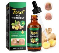 7 Days Nail Fungus Treatment Extra Strength - Ginger Nail Fungus Treatment for Toenail - Fungal Nail Treatment for Thickening, Yellow-Brown Discoloration, Ragginess, 60ml/2.0 fl.oz