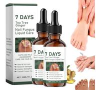 7 Days Nail Fungus Treatment, Nail Fungus Treatment For Toenail, Tea Tree Ginger Nail Fungus Treatment, Fungal Nail Treatment, Toenail Fungus Treatment, 30ml (2pcs/30ml)