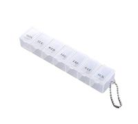 7 Days Pill Box - Clear Daily Pill Organizer Medication Organizer Portable Medicine Organizer Storage for Medication Purse Pocket