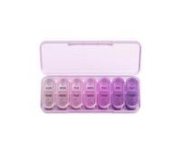 7 Days Pill Organizer 2 Times A Day Am & Pm Medicine Pill Organizer for Fish Oils Vitamin(Purple)