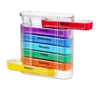 7 Days Pill Organizer Weekly & Monthly Medicines Storage Box - Tablet Holder Case for Easy Medication Management
