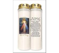 7 Days Pillar Candle Divine Mercy Grave Cemetery Light Windcap