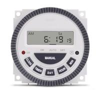 7 Days Weekly Programmable Digital Timer, Time Relay, Intelligent Time Controller, Timer Lighting Switch LCD ON/OFF Time Relay(220V)