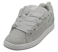 DC Shoes Court Graffik Se Womens Skate Trainers in Grey White - 7 UK
