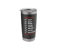 7 Deadly Sins Just A Typical Day Stainless Steel Insulated Tumbler
