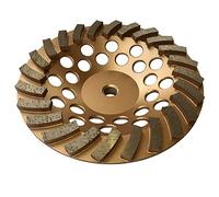 7" Diamond Grinding Wheels for Concrete or Masonry, 24 Turbo Segments, #30/40 Grit, Medium Bond, 5/8"-11 Arbor