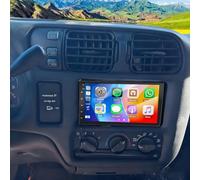 7" Double Din Car Radio Stereo Upgrade for 2003-2004 GMC Sonoma Touch Screen Head Unit Car Stereo Android 14 Wireless Carplay Android Auto GPS Navigation Bluetooth WiFi/SWC/Backup Camera,2+32G