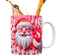 (7) Effect Mugs | 350ml Effect Coffee Mug with Handle | Beverage Container Photobooth Props Santa Claus Drinking Cup for Milk, Juice