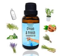 7 Essential Oil & White Vinegar Multi-Surface Cleaner. Recycle Spray Bottle to Make 1 Litre. 100% Natural, Eco-Friendly, Plant Based, Cruelty Free & Economical Home Cleaning Spray. Crystal Opus