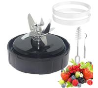 7 Fins Ninja Blender Blade Replacement parts Compatible with Nutri Ninja Foodi Power Blender SS101 SS351 SS401 SS151 SS300 SS350 SS351TGT CO351B SS100 SS101C CO101B, Ninja Blender Lid Accessories