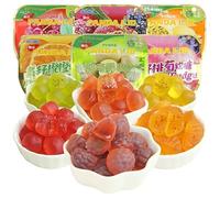 7 Flavors Fruit Juice Soft Candy,Orange Gummy Candy,Peach Grape Sugar Candy Snacks,Peeling Fudge,Instant Healthy Fruit Dessert,Wedding Candies,Chinese Casual Snacks,Snack Gift (White peach,3bag)