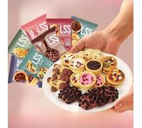 【7 Flavors of cookies 】Chocolate cookies,Snack Foods,Sweets,pastry,Nutty cranberry shortbread,Macaroons,shortbread,healthy breakfast,dessert,dim sum,Chinese snack gift (Mix 7 flavors,20 packs)