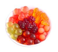 7 flavors Peeling fruit juice fudge，white peach strawberry grape Litchi sugar soft candy Toffee,50% Juice Content gummy candy, sweets Chewy gumdrop, desserts (White Peach Flavor,200g（10bag))