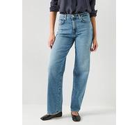 7 For All Mankind Luxe Vintage Stovepipe Straight Jeans Blue