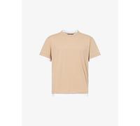 7 For All Mankind Mens 7 For All Mankind Double-Layer Crew-Neck Cotton T-Shirt Tan XL